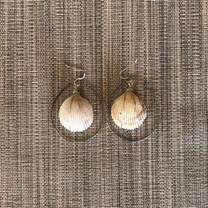 Tahitian shell earrings